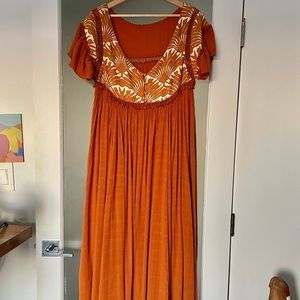 Free People Rust Maxi dress